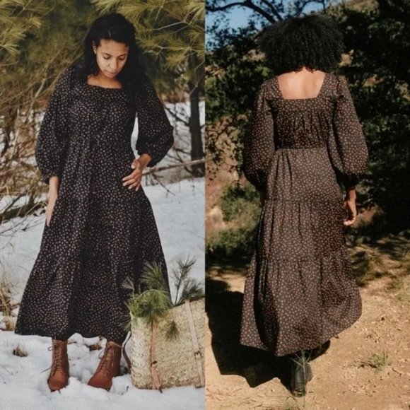 Christy Dawn Dresses & Skirts - Christy Dawn The Finley Dress in Noir Pollinator Garden XS